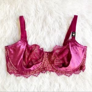 Victoria's Secret Pink Lace Bra with Satin Finish